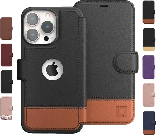 Vista 6 de LUPA Legacy Funda tipo cartera compatible con iPhone 13 Mini, funda con tarjetero, delgada y duradera, para mujeres y hombres, funda para iPhone 13