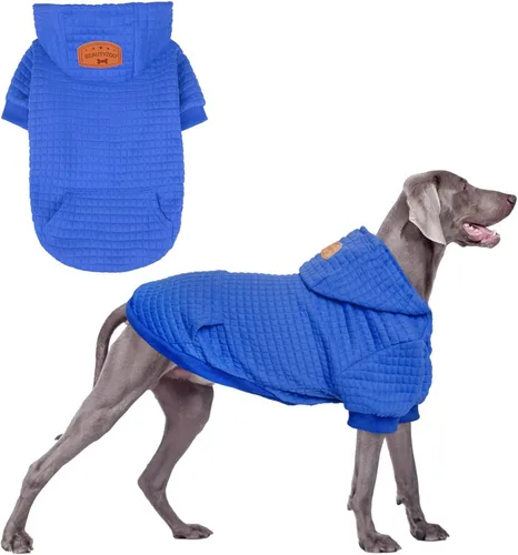 Vista 13 de BEAUTYZOO - Sudadera con capucha para perros macho o hembra pequeños, medianos y grandes, ropa cálida de invierno y otoño, talla S o M, suéter
