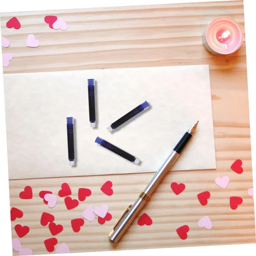 Vista 6 de 200pcs Portable Fountain Pen Ink Refills for Students and Writers