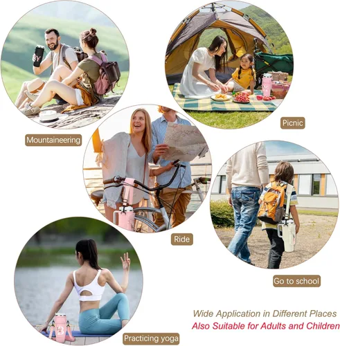 Vista 8 de Initial Water Bottle Holder with Strap for Stanley Cup Accessories 40 oz Tumbler/Simple Modern Tumbler Bag, Water Bottle Carrier Bag with Strap for