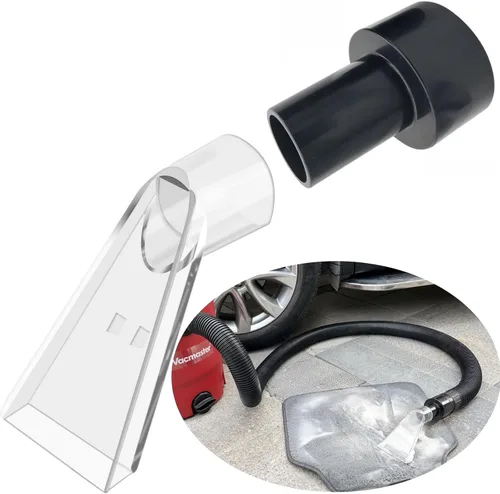 Happy Tree Accesorio de extracción transparente con reductor de 2-1/2 pulgadas para tapicería, limpieza de alfombras y detalles automáticos,
