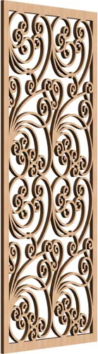 Vista 123 de Ekena Millwork WALW10X25X0250MALBI Marilla Paneles de pared decorativos de madera con calado, 9 3/8 pulgadas de ancho x 24 3/8 pulgadas de alto