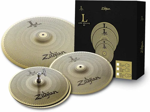 Vista 35 de Zildjian LV468 L80 Juego de platillos de bajo volumen con bolsa para platillo, baquetas y paño de pulido Austin Bazaar