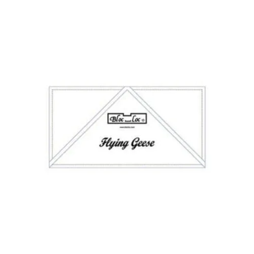 Bloc Loc ~ Flying Geese - Regla acrílica de 2 x 4 pulgadas