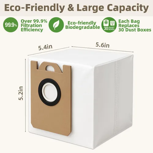 Vista 7 de SmartClean V4 7997 Accesorios para Ionvac SmartClean V4 Kit de piezas de repuesto para aspiradora robot de vaciado, 2 cepillos principales