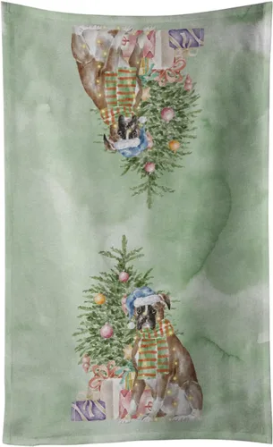 Vista 64 de Caroline's Treasures Toalla de cocina Christmas English Bulldog #2, 15 X 28, multicolor