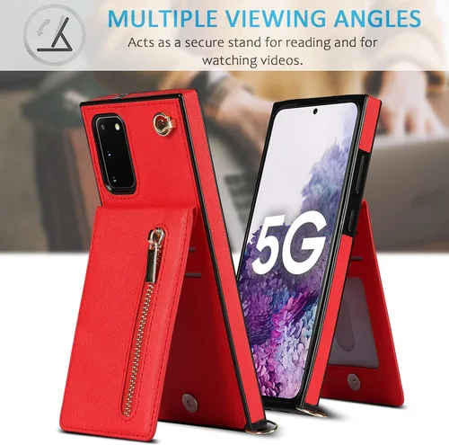 Vista 2 de Funda compatible con Samsung Galaxy S20 de 6.2 pulgadas, bolso de bolsillo, correa de hombro, elegante funda protectora para Samsung Galaxy S20