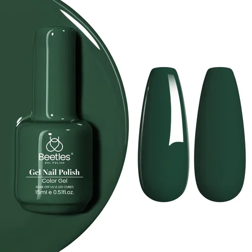 Vista 187 de Beetles - Esmalte de uñas de gel blanco perla, 0.5 onzas líquidas, color blanco perla, brillante, sirena, concha nacarada, esmalte de uñas de gel