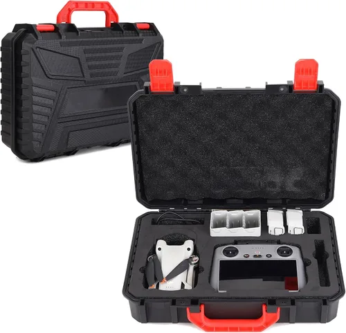 Estuche rígido para DJI Mini 3/4/5 Pro, funda de transporte de viaje impermeable para DJI Mini 3/4/5 Fly More Combo, RC 2/RC-N3, soporte 7 baterías