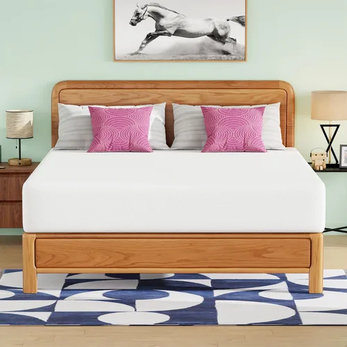 Vista 17 de PayLessHere Colchón individual de 5 pulgadas, colchón de espuma viscoelástica de gel de firmeza media, color blanco, con funda de cremallera