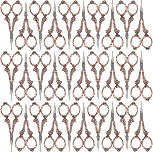 Vista 16 de JubileeYarn - Tijeras de bordado de estilo antiguo, color cobre, 1 par
