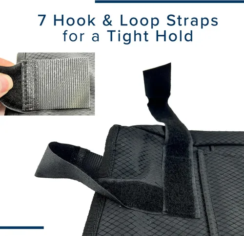 Vista 8 de AlveyTech Bolsa organizadora universal de lujo – para caminante de movilidad y rodillo como conducción, Invacare, Merits, Medline – Amplio