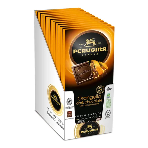 Vista 3 de Perugina Barra de naranja de chocolate oscuro, 3 onzas (paquete de 12)