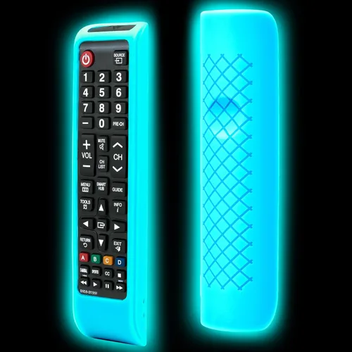 Vista 11 de Funda de silicona para control remoto de Samsung, funda de silicona para BN59-01199F Smart TV Control Skin Sleeve Negro