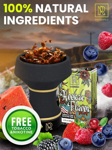 Vista 3 de Juego de 3 sabores de cachimba de bayas silvestres de sandía y arándanos - 3 x 1.75 oz (50 g) sabor a cachimba sin tabaco para tu tazón de cachimba