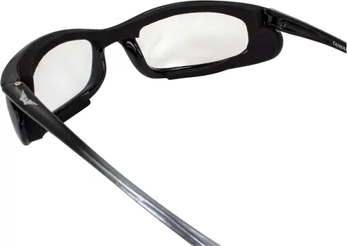 Vista 4 de Global Vision Shadow - Gafas de sol acolchadas de espuma para motocicleta, policarbonato inastillable, 2 pares de lentes de espejo transparentes