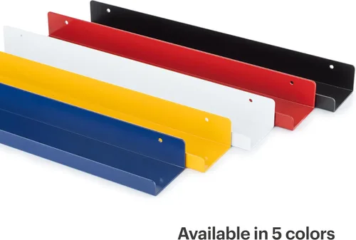 Vista 5 de Estante para Discos de Vinilo - 3 Estantes de Exhibición de Metal - Estantes de Vinilo de Montaje en Pared Now-Playing - un Soporte para Discos