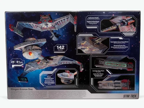 Vista 4 de Polar Lights Star Trek 6: The Undiscovered Country Klingon Kronos One - Kit de modelo a escala 1:350