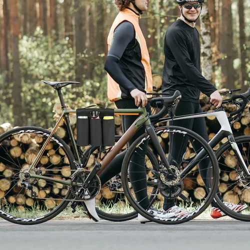 Vista 7 de Cosmos Soporte para bebidas de 6 botellas para asiento trasero de bicicleta, botella de cerveza y bebidas, bolsa de transporte para botellas de agua