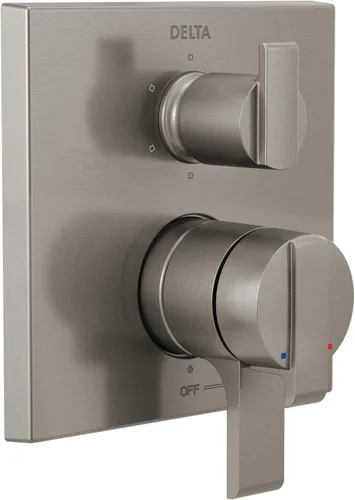 Vista 8 de Delta Faucet Ara 17 Series - Kit de moldura de válvula desviadora integrada de 6 ajustes, kit de moldura de válvula desviadora dorada, kit de Bronce