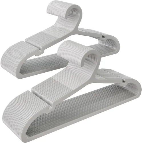 Vista 22 de ABHENG UAPY0530B - Paquete de 30 perchas para ropa, perchas de plástico antideslizantes, perchas que ahorran espacio, resistentes, para colgar ropa