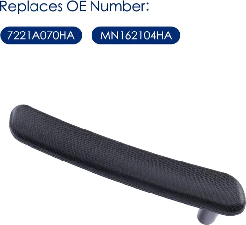 Vista 8 de par de manijas interiores para puerta para Mitsubishi Eclipse 2006 2007 2008 2009 2010 2011 2012, reemplaza 7221A069HA 7221A070HA, negro