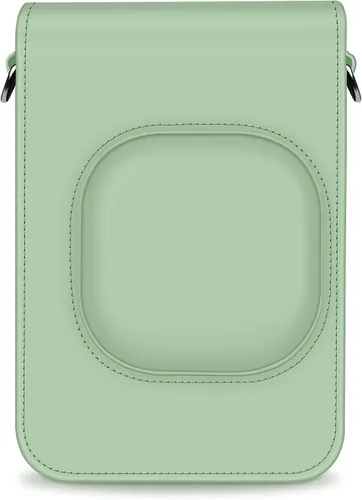 Vista 7 de Fintie Funda de transporte para cámara instantánea híbrida Fujifilm Instax Mini LiPlay - Funda portátil de cuero vegano premium con correa