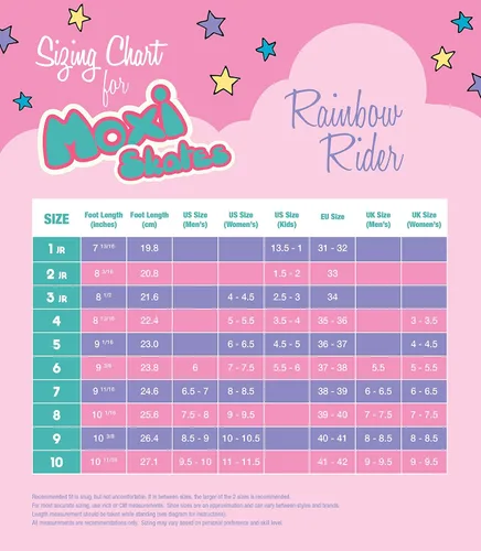 Vista 6 de Moxi Patines Rainbow Rider - Patines divertidos y modernos para mujer