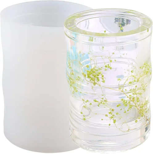 Vista 12 de Shotglasses - Molde de silicona epoxi para fundición de resina, hormigón, cemento, yeso DIY, altura cuboide 4.3 pulgadas