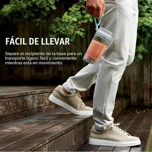 Vista 8 de Ninja Blast Max, licuadora portátil y personal + Twist & Go, batido, mezcla, trituración de hielo, 3 programas, inalámbrica, recipiente extraíble