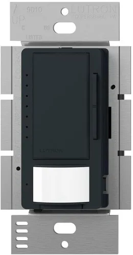 Vista 19 de Lutron Maestro Interruptor regulador con sensor de movimiento para baño, garaje, lavandería y armario, sensor de ocupación y ausencia