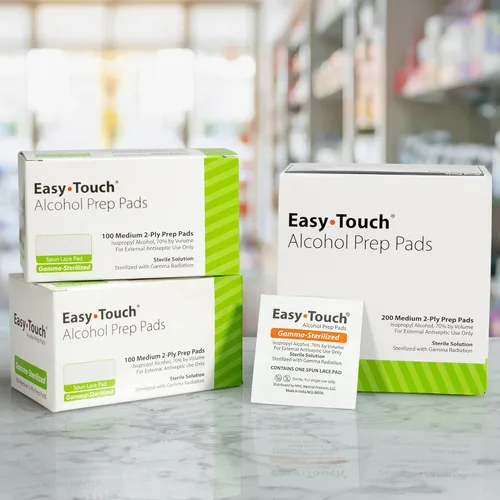 Vista 6 de Easy Touch Almohadillas de preparación de alcohol esterilizadas con gamma, caja de 400
