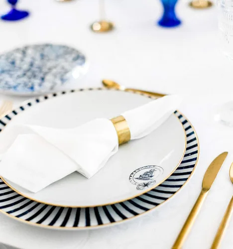 Vista 3 de Vista Alegre Juego de 4 tazas de té y platillos de porcelana Transatlântica