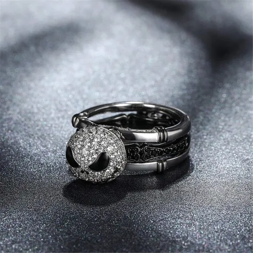 Vista 6 de Jeulia Juego de anillos intercambiables de plata de ley con nudo de alma romántica para mujer, esposa, novia, compromiso, boda, aniversario, día