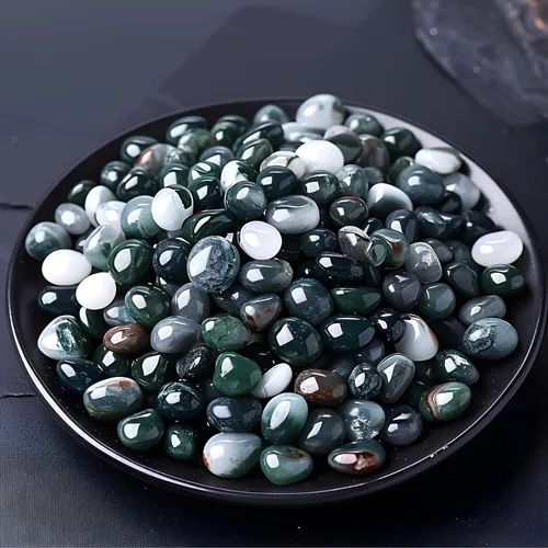 Vista 31 de Chips de Cristal de Amazonita Pulida 200 Piezas - 0.3" 10 oz Chips de Piedra Pulida Chips de Piedras de Vidrio Marino Triturado Piedras de Cristal