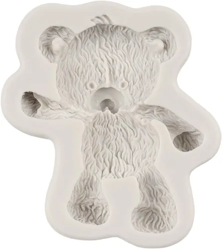 Vista 7 de Moldes de silicona para fondant, molde de chocolate de oso para osos de peluche, decoración de pasteles, decoración de cupcakes, caramelo