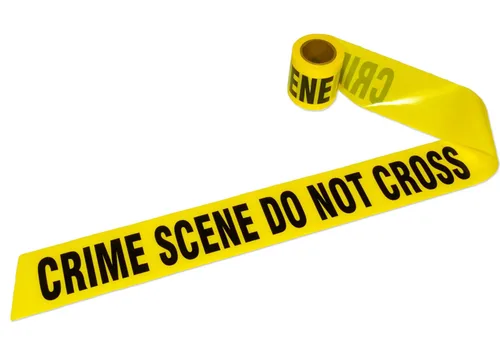 Vista 2 de Crime Scene cinta, 100 pies rollo.
