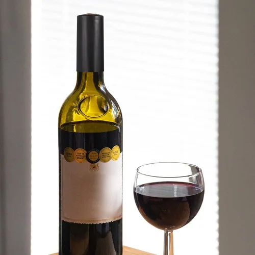Vista 4 de NUOBESTY 100 cápsulas termorretráctiles para botellas de vino, tapas retráctiles, envoltura retráctil de vino, cápsulas de botellas de vino, tapas