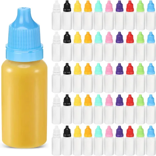 Vista 10 de TrelaCo 300 unidades de botellas cuentagotas de plástico a granel de 3 ml, botellas cuentagotas exprimibles transparentes para líquidos, aceites