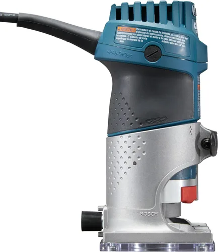 Vista 4 de BOSCH PR20EVS Colt 1.0 HP Variable-Speed Palm Router - 5.6 Amp Motor, Soft Start, Constant ResponsCircuitry, Ergonomic Grip, Rugged Aluminum Base