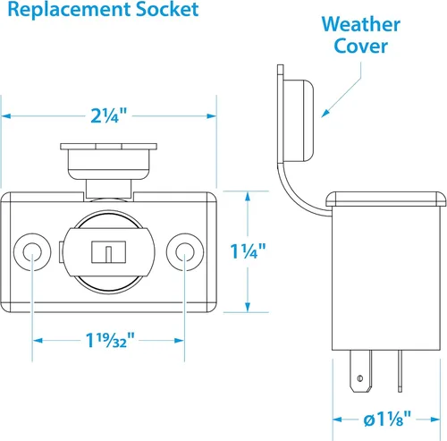 Vista 8 de Seachoice Enchufe para accesorios, 12 V, negro