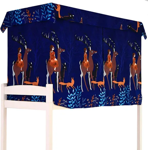 Vista 12 de Hoce Cortinas para dormitorio de estudiantes, litera individual, cortinas para litera inferior, cortinas de privacidad, 2 paneles + 1 parte