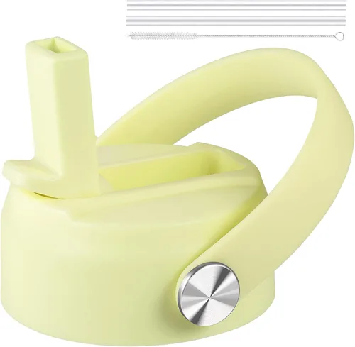 Vista 9 de KMN Tapa de popote para boca ancha Hydro Flask, tapas con popote para Hydroflask de boca ancha de 12, 16, 18, 20, 32, 40 onzas, tapa de popote