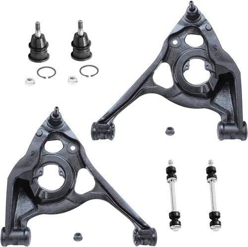 Vista 55 de Detroit Axle - Kit de extremo delantero para Chrysler 300 Dodge Charge 2011-2018 Challenger, 2 brazos de control traseros inferiores, 2 barras