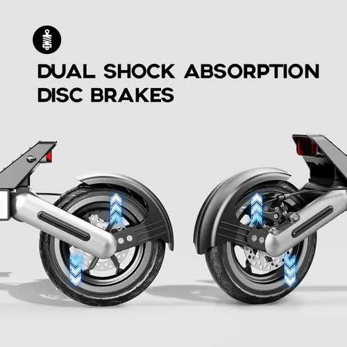 Vista 5 de Scooter eléctrico, scooter para adultos con motor de 800 W, rango de 18 a 22 millas, velocidad máxima de 22 mph, neumáticos sólidos de 10 pulgadas