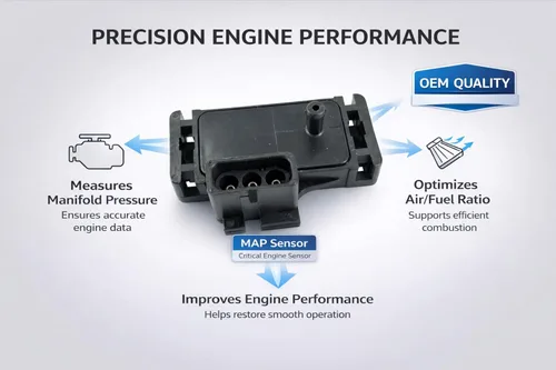 Vista 3 de Sensor de presión absoluta del colector MAP1 – Reemplazo para OEM 12569240 compatible con Buick Century, Regal, LeSabre, Electra y Select GM/Acura