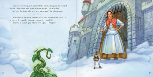 Vista 7 de Carson Dellosa Education Conjunto de libros Keepsake Stories Cuentos clásicos de hadas para niños en español e inglés, Los tres cerditos, Caperucita