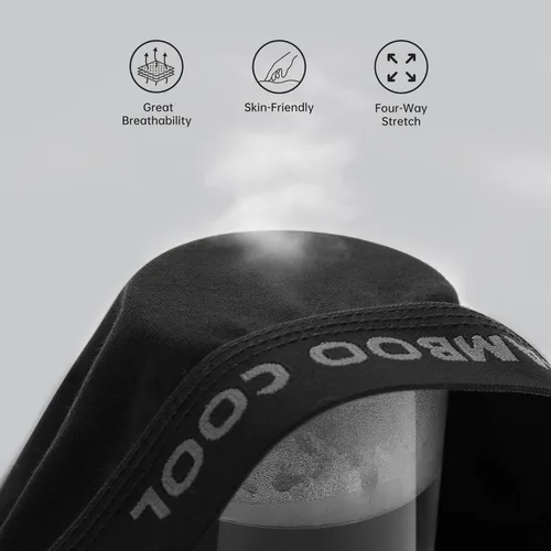 Vista 5 de BAMBOO COOL Calzoncillos tipo bóxer ultra transpirables para hombre, no se suben con cintura cómoda y flexible, paquete múltiple