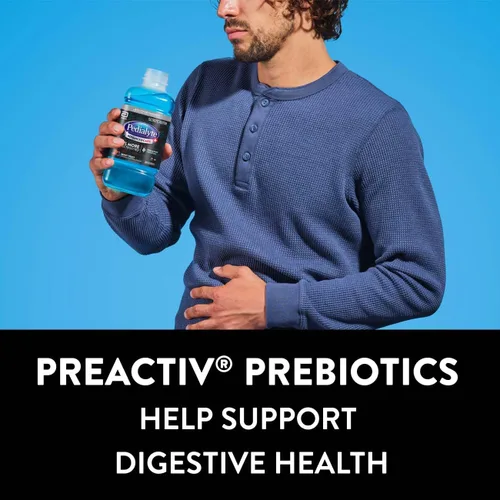 Vista 5 de Pedialyte AdvancedCare Plus - Bebida de hidratación con electrolitos, tiene un 33% más de electrolitos y tiene prebióticos PreActiv, Berry Frost, 1