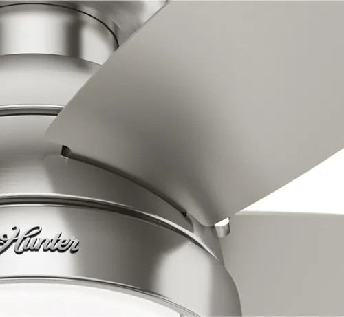 Vista 10 de Hunter Fan Company 51223 Lilliana - Ventilador de techo, 44, níquel cepillado